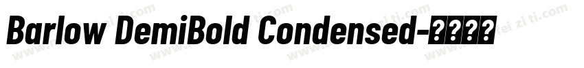 Barlow DemiBold Condensed字体转换